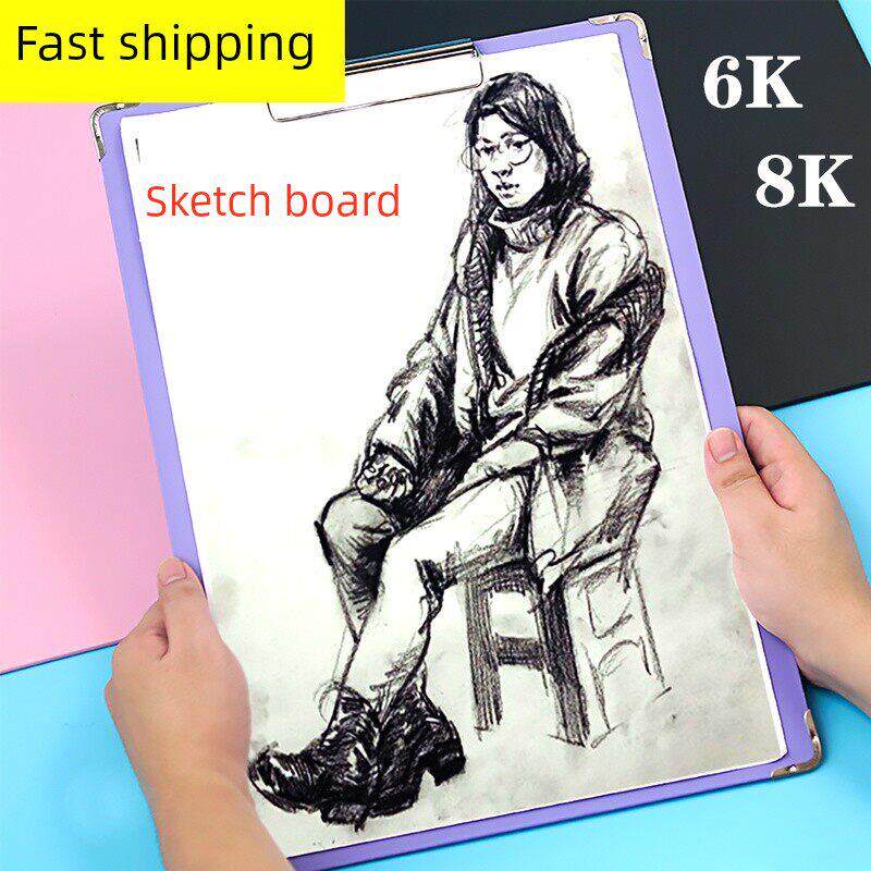 速写板8K木制画夹A3画板素描写生美术生专用6开6K速写板防水板夹