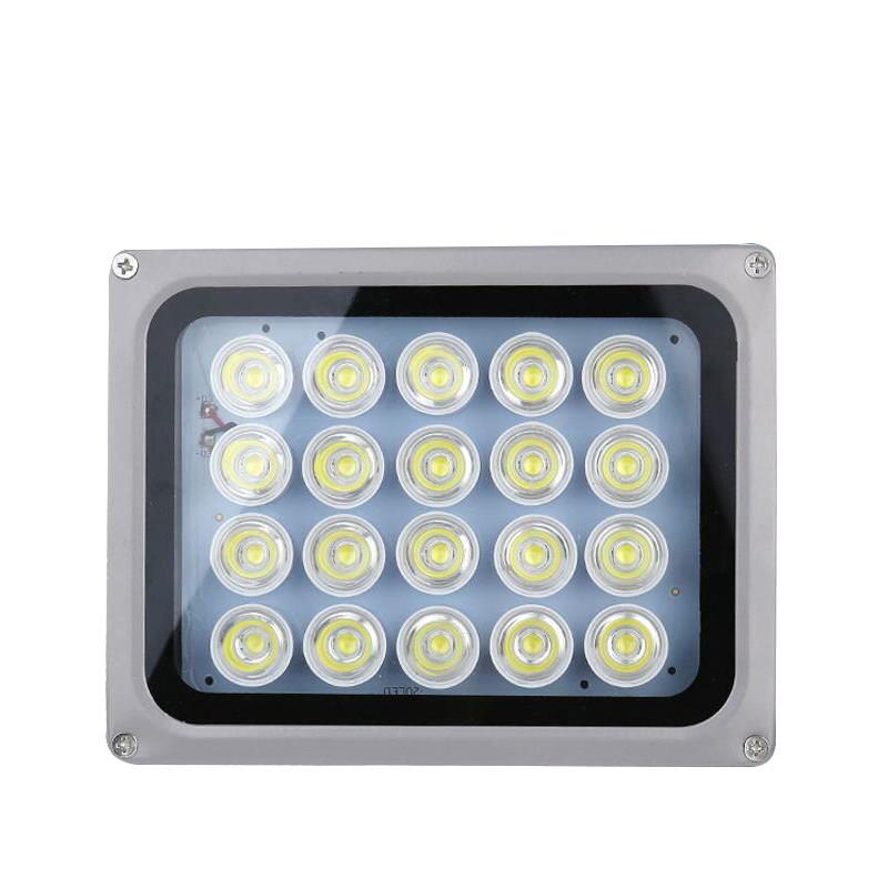 LED监控白光补光灯停车场照车牌补光灯220V夜视光感监控补光灯