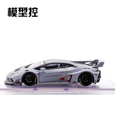 兰博基尼Huracan小牛 LB宽体改装1:64KINGMODEL开盖限量合金车模