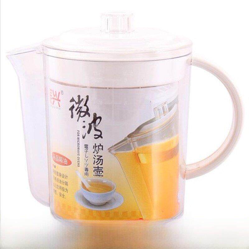 振兴 1500ML微波炉隔油汤壶健康浓汤分离油壶坐月子补汤去油壶