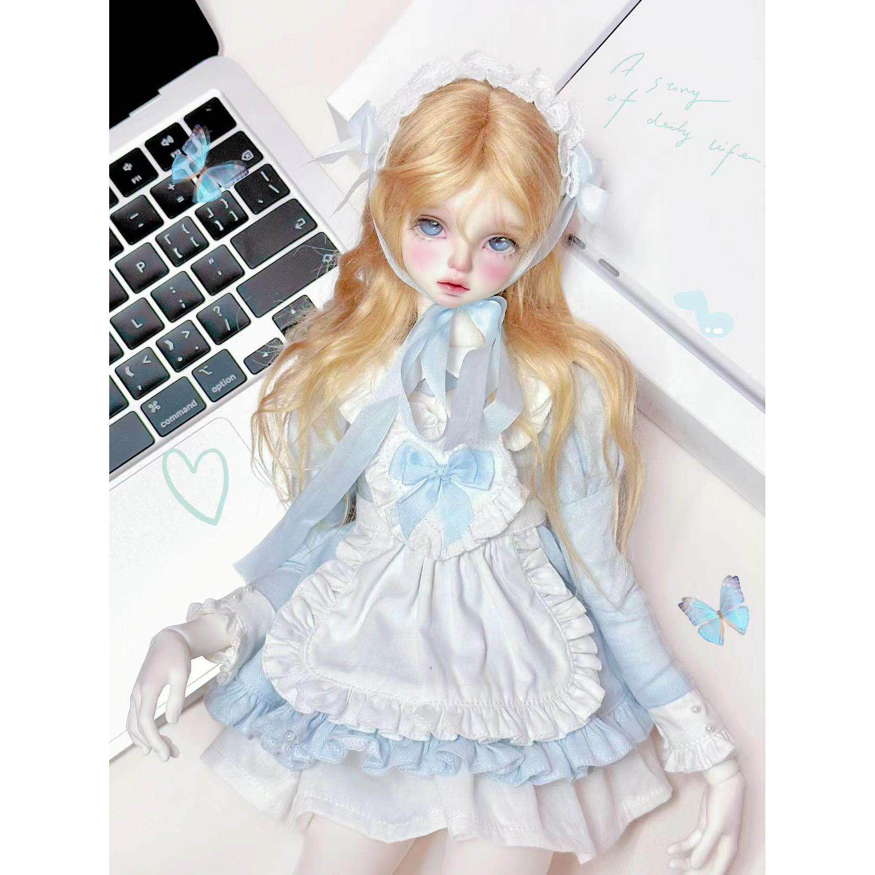 【咔咔星球】BJD 娃衣 套装 4分/6分 多色 爱心女仆套装