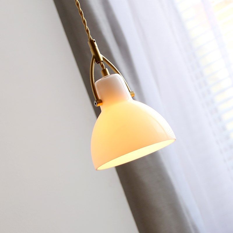 烁阳日式复古玻璃吊灯北欧床头餐厅玄关走廊吧台飘窗橱窗简易吊灯