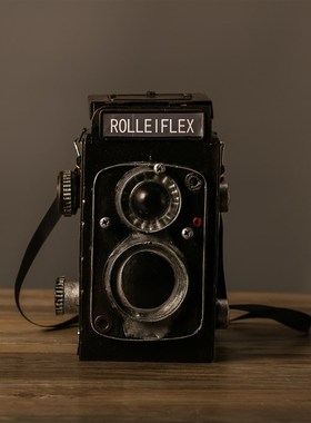 复古老式照相机模型拍照摄影道具怀旧工艺品橱窗陈列装饰品摆件