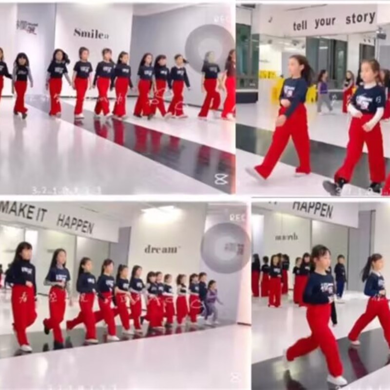 六一国潮套装儿童模特演出服新款夏季童模中国风T台走秀表演服