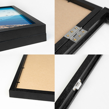 新中式遮挡电表箱装饰画带钟表电闸盒配电箱竖版款免打孔时钟挂画