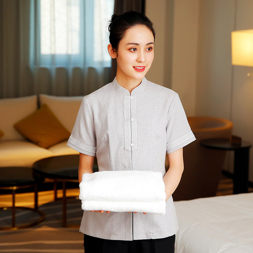 衣研堂酒店客房保洁工作服短袖宾馆保洁员清洁工阿姨夏季套装女