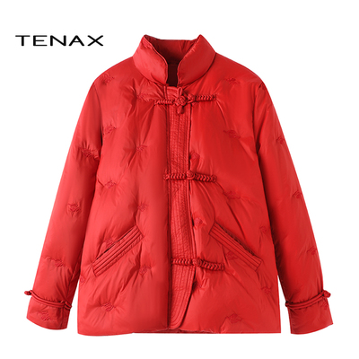 2025冬新款中年妈妈国风羽绒服