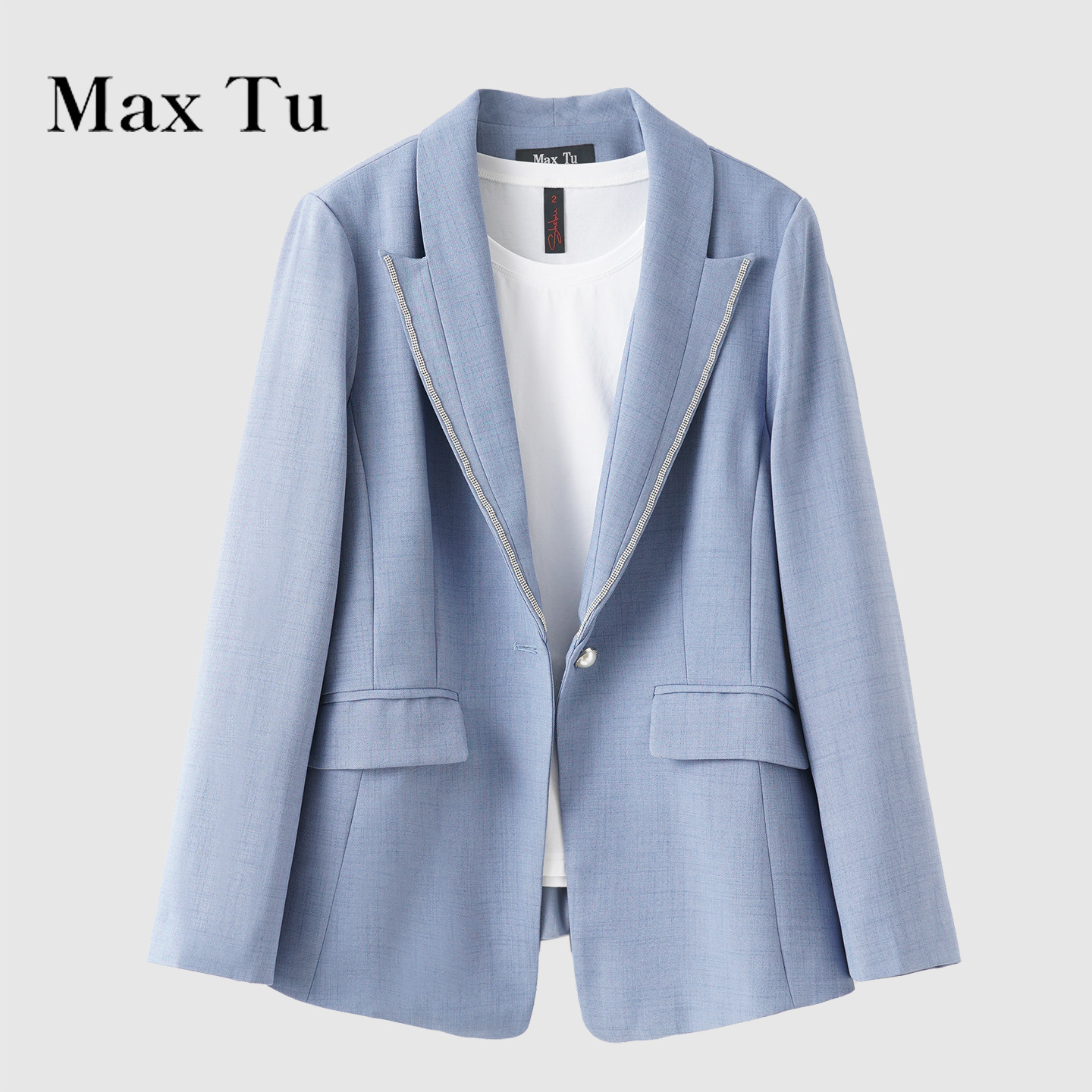 Max Tu折扣店春秋色西装外套女长袖商务风职场正装高级感