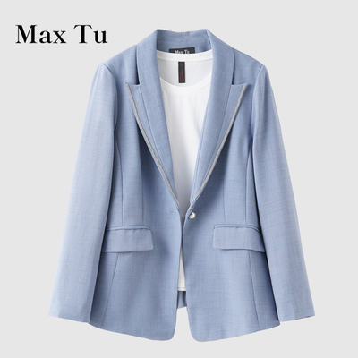 MaxTu春秋色女长袖商务西装外套