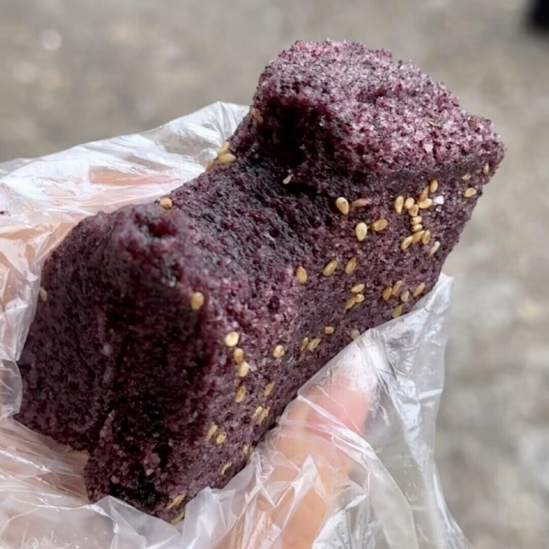 黑米糕紫米发糕营养早餐半成品加热即食速冻糯香代餐传统手工糕点