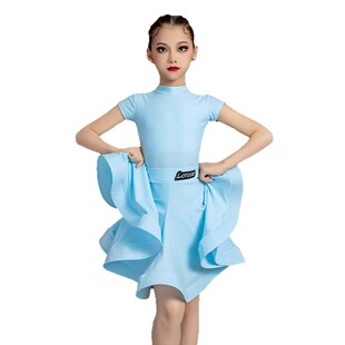 2026新款儿童拉丁舞服标准赛服女童专业规定比赛服高档少儿演
