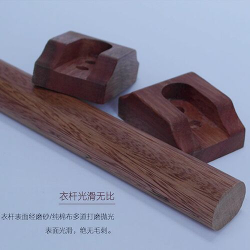 实木衣柜挂衣杆衣橱横杆橱柜挂杆衣柜内阳台凉衣杆花梨木衣架杆子