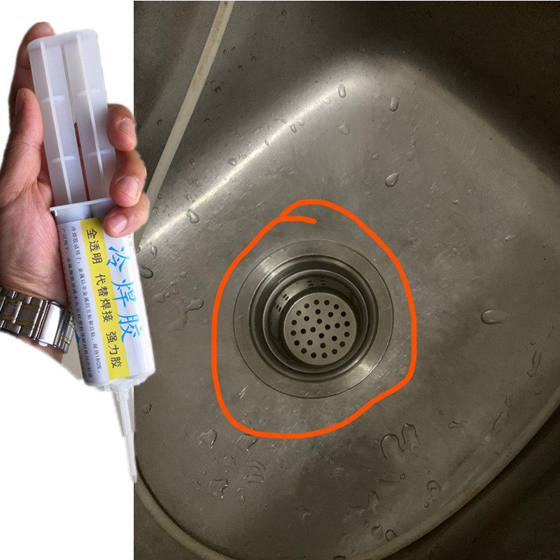 洗手盆缝隙漏水专用胶水渗透裂缝补漏强力胶环保无色无味家用小支