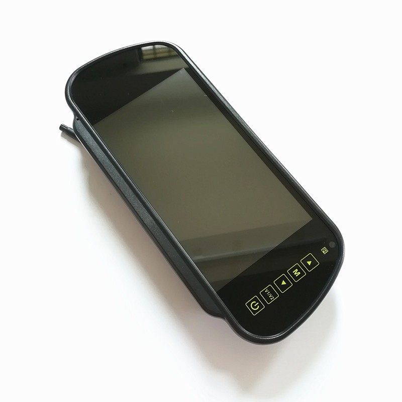 12V24V汽车高清7寸后视镜倒车显示器 小车货车夜视倒车影像显示屏