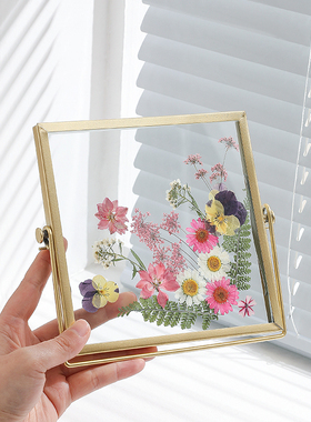 创意干花相框摆件客厅玄关茶几桌面春意装饰品时尚家居床头柜摆台