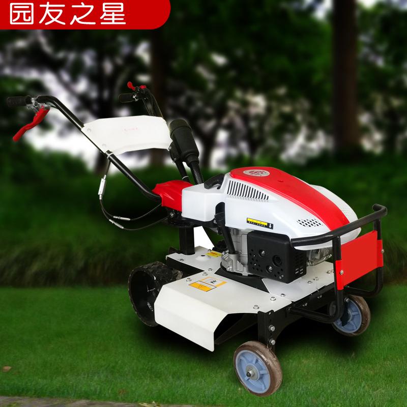 绿篱机自走式草坪修剪机四轮小型家用推草割草机汽油新型剪草机