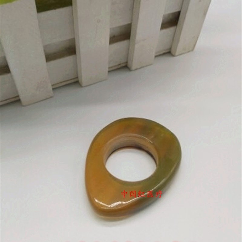 全身经络穴位按摩器点穴器 天然牛角戒指脚底按压穴位工具 足疗器