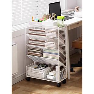 杂志架落地ins书架报纸报刊海报收纳架书报手册展示架资料置物架