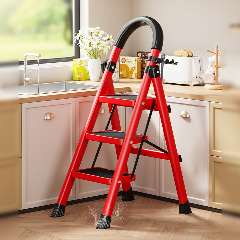 家用梯子折叠多功能伸缩室内超厚人字梯步梯楼梯小型便携四步爬梯,住宅家具,梯凳,淘宝优惠券,粉丝福利购,淘宝优惠卷