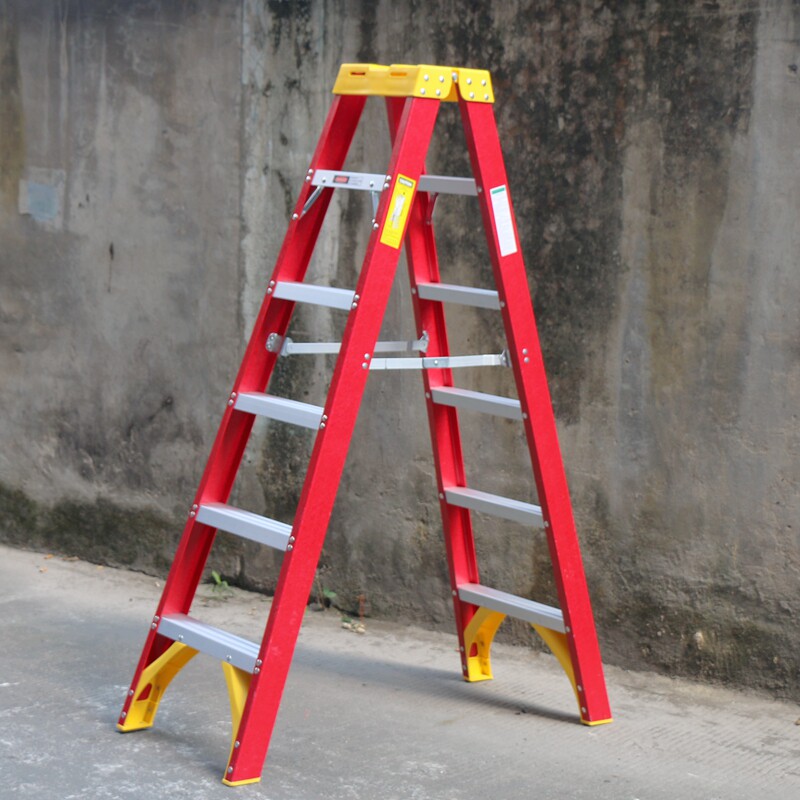 玻璃钢折叠梯人字梯子电工电力工业绝缘梯家用马梯伸缩升降工程梯