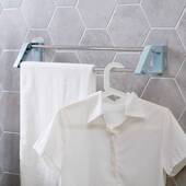 无痕双杆毛巾架 卫生间不锈钢毛巾杆 厂家直销 免打孔浴室毛巾架