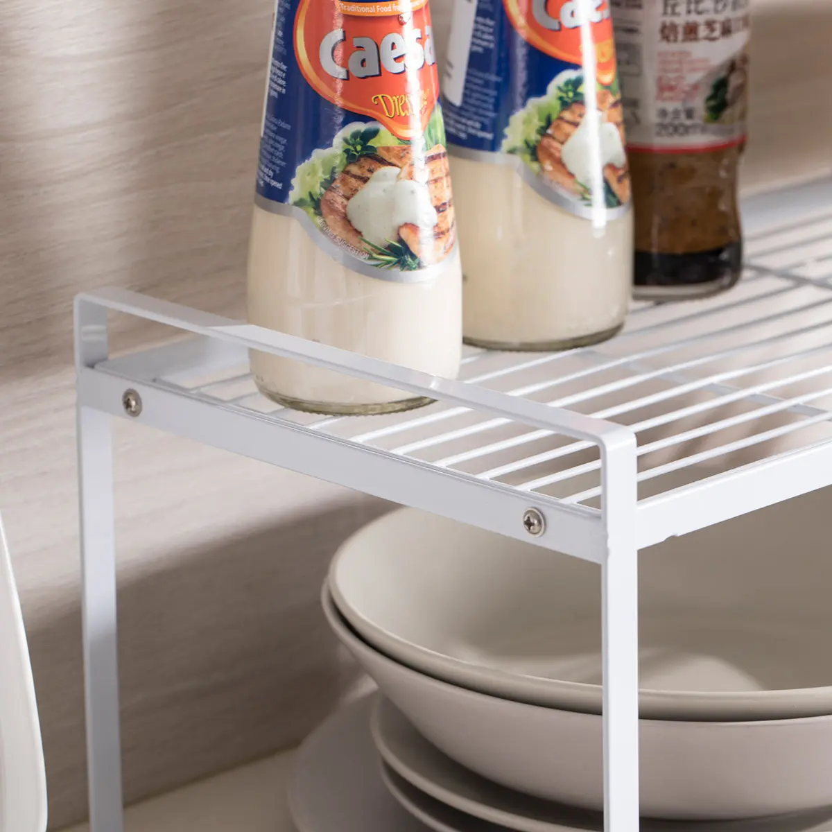橱柜收纳架厨房分层整理置物架多功能家用实物搁架