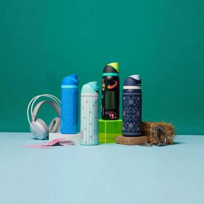 OwalaFreeSip水果杯temu同款亚马逊同款便携运动水壶不锈钢保温杯