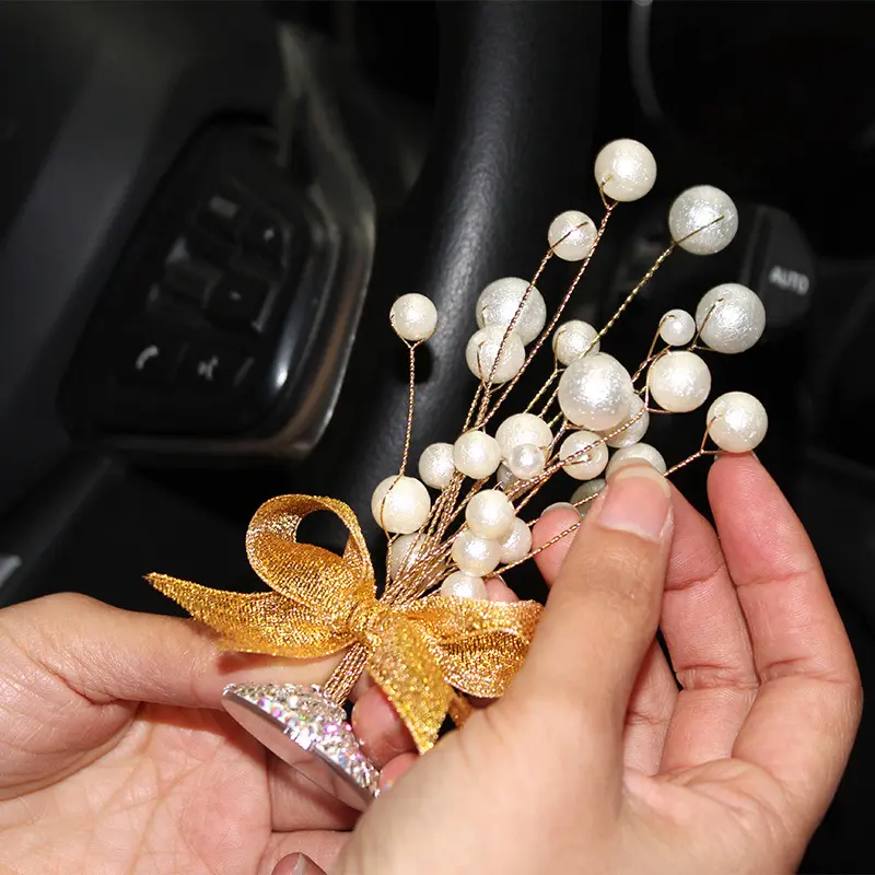 糖果珠镶钻小底座台汽车内装饰品摆件车载个性车上创意