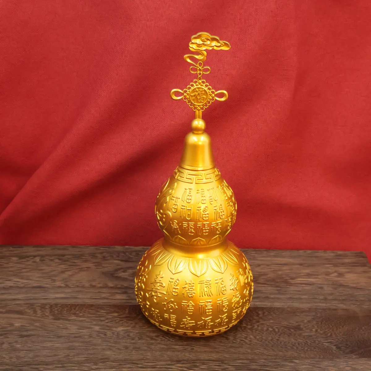 黄铜五福临门葫芦摆件福禄寿禧财风水客厅玄关酒柜电视柜家居摆设