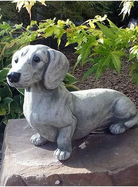 dog garden deoration狗狗树脂工艺品摆件ins家居庭院装饰