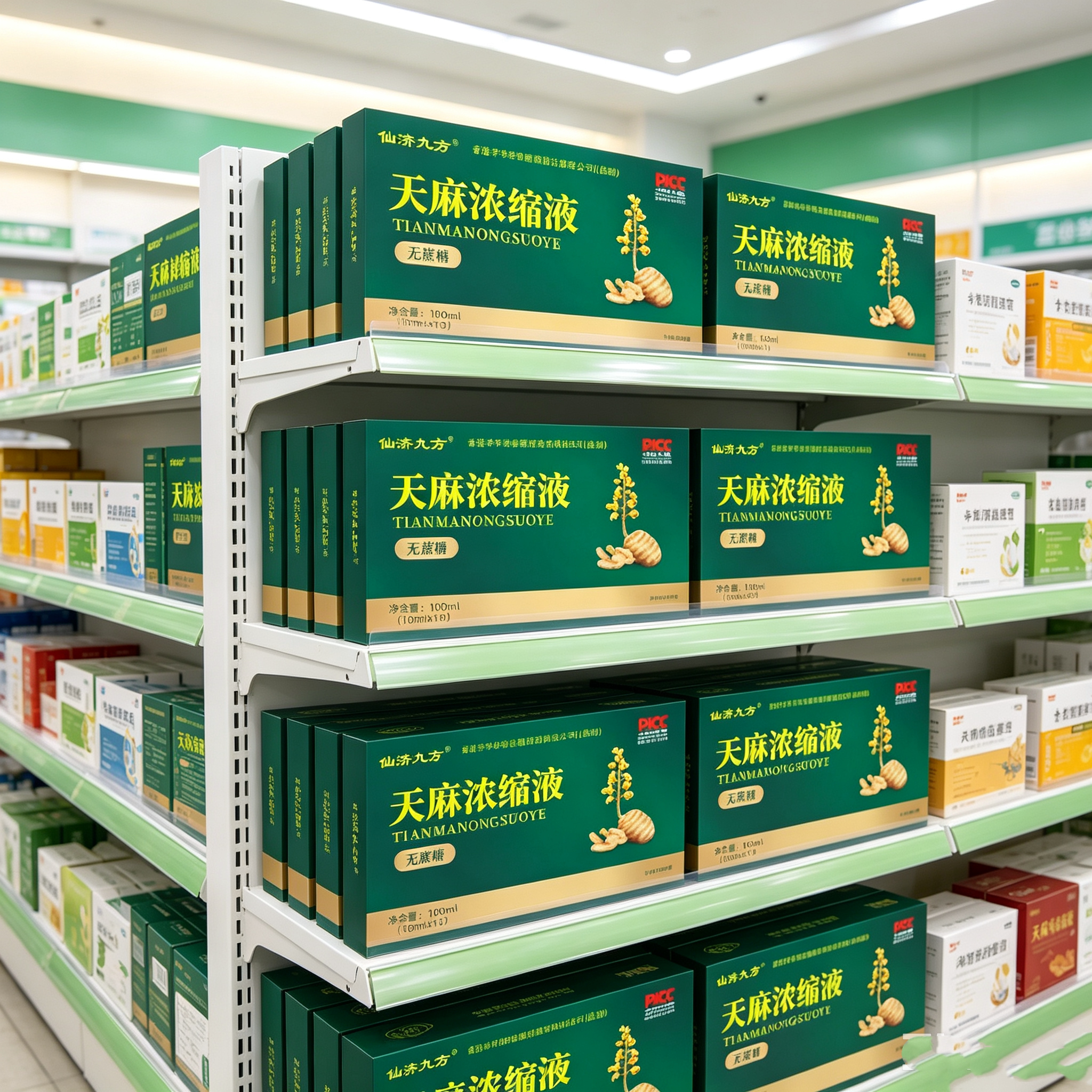 仙济九方天麻浓缩液天麻原浆药食同源纯植物萃取滋补养生官方正品