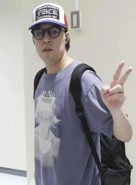 saint mihael 25ss“攻壳机动队“动漫联名水洗短袖t恤男女潮棉