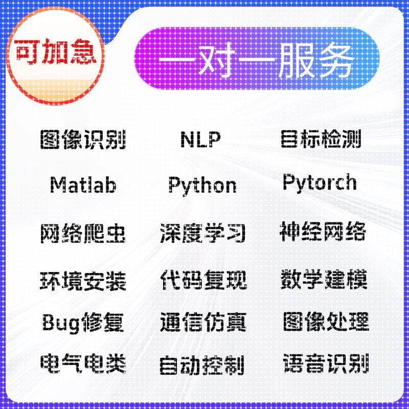 Python代编程深度学习神经网络算法代做跑代码指导编写调试接单