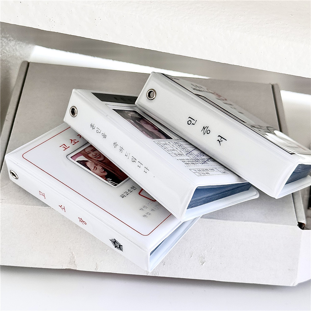 in白色韩文寓意3寸mini相追星爱豆专小收纳