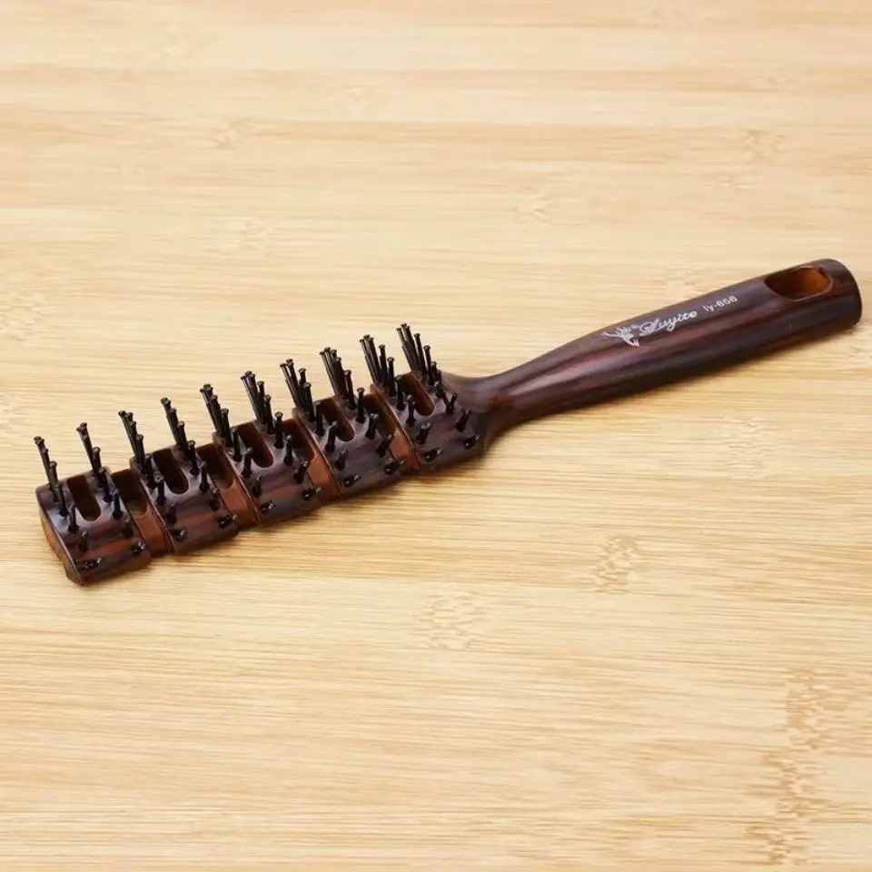 排骨梳子男士专用定型理发油头背头按摩卷梳头发型师造型