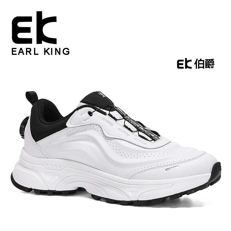 EARL KING送爸爸妈妈礼物旋转扣户外防水轻便缓震登山运动休闲鞋