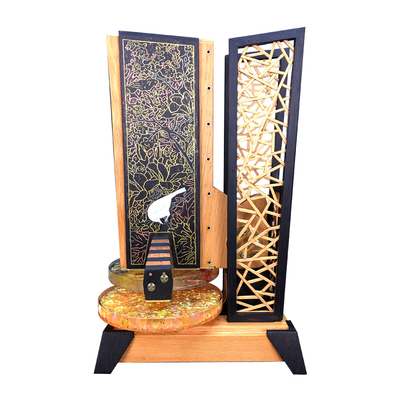 实木纯手工收藏品万花筒大型展品