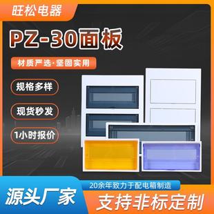 现货室内家用精品磨砂豪华阻燃塑料PZ30配电箱面板