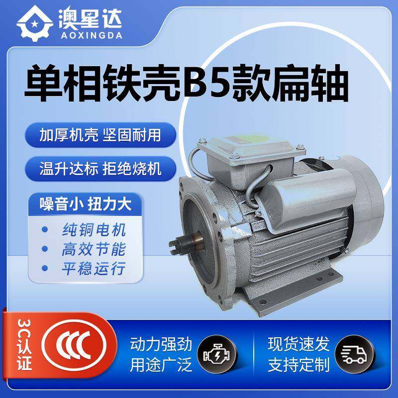 单相铁壳B5款扁轴0.55-3W双值电容配套电动机,电子元器件市场,电机/马达,淘宝优惠券,粉丝福利购,淘宝优惠卷