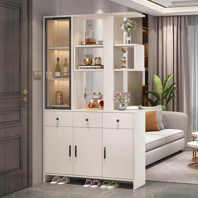 入户玄关柜鞋柜一体正对门客厅酒柜玄关柜隔断柜装饰门厅屏风定制