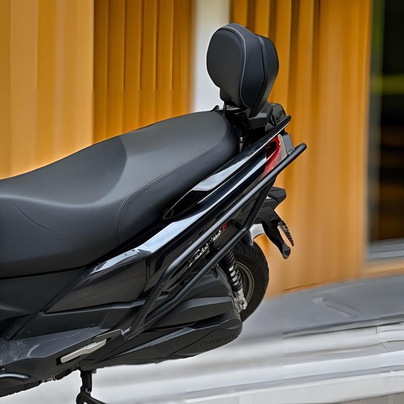 适用于光阳RKS150改装靠背RacingH150后座腰靠无损安装踏板车配件