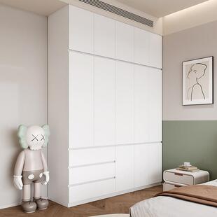 家用卧室衣柜儿童金属铁皮小房间收纳储物组合柜子到顶加宽高2米5