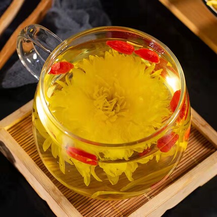 金丝皇菊菊花大朵黄菊花20g瓶装一朵一杯泡水喝的花茶