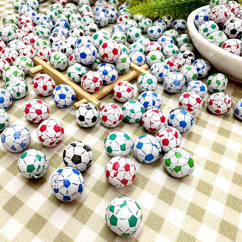 8090后怀旧零食糖果足球形巧克力代可可脂喜糖蛋糕（（代可可脂）