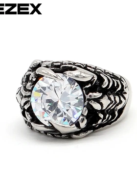 R0556-06  复古 创意动物宝石男士钛钢戒指蝎子戒指