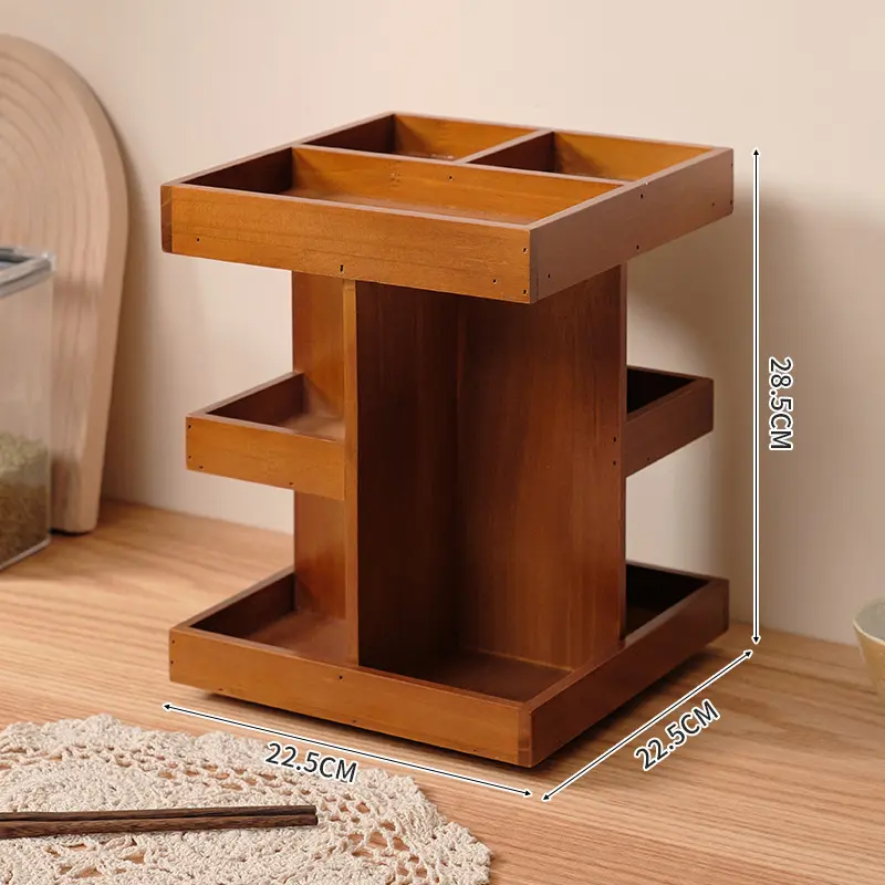 新款化妆品收纳盒 360度旋转梳妆台护肤品收纳桌面分层整理置物架