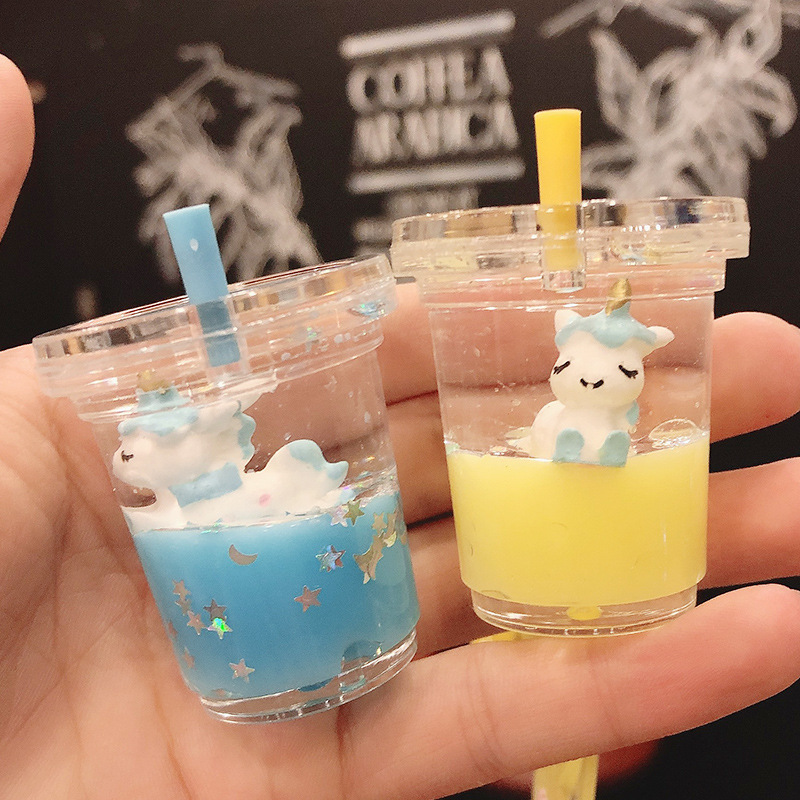 奶茶杯可爱时尚入油挂件情侣汽车钥匙链书包包包配件钥匙扣亚克力