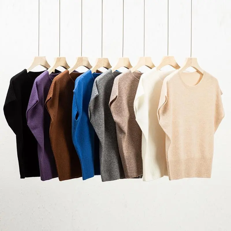 【衡嘉hj】2025秋冬一体羊毛衫女圆领宽松针织上衣羊绒衫HJ703331