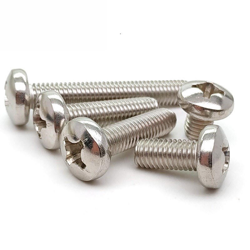 M4M5M6emm 316不锈钢圆头十字螺丝盘头螺钉元头机钉*8-10-12-14-3