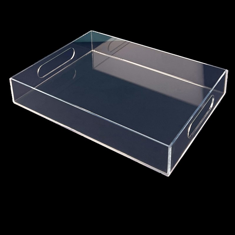透明压克力抽屉定制整体橱柜长方形A收纳盒置物架底部白色托盘展